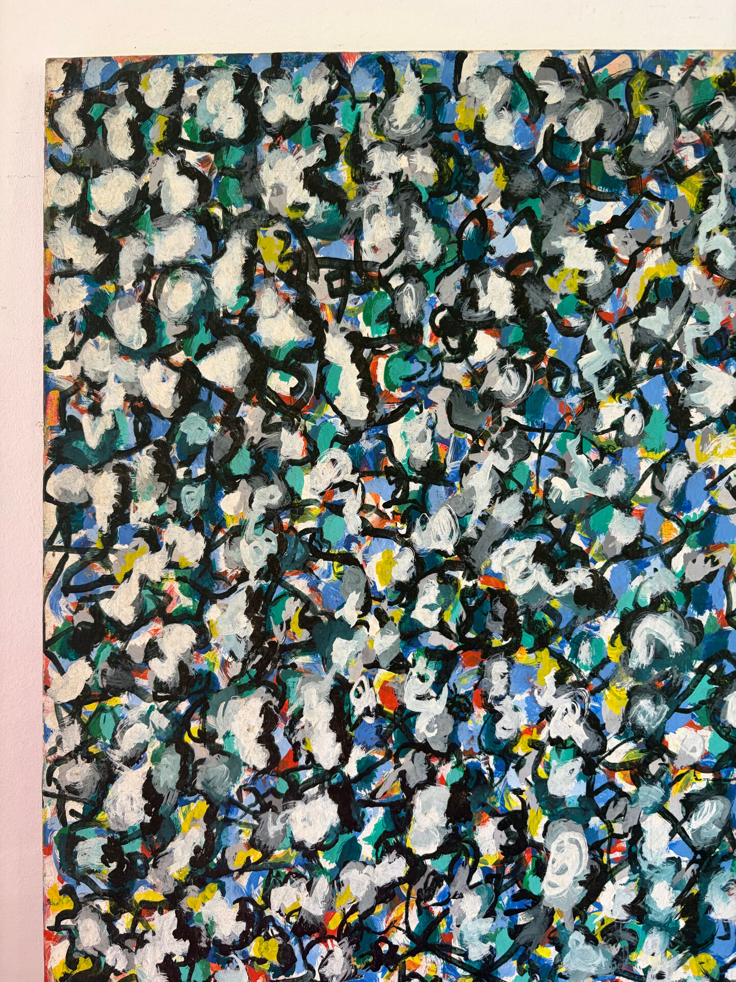 Multicolour abstract - "Sun Sun" signed 1989