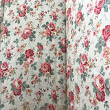 Paravent 4 pans en tissu ancien
