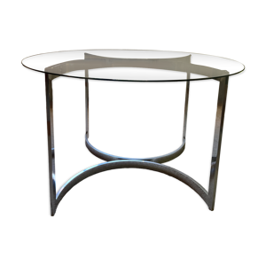 Table verre fumé design - vittorio