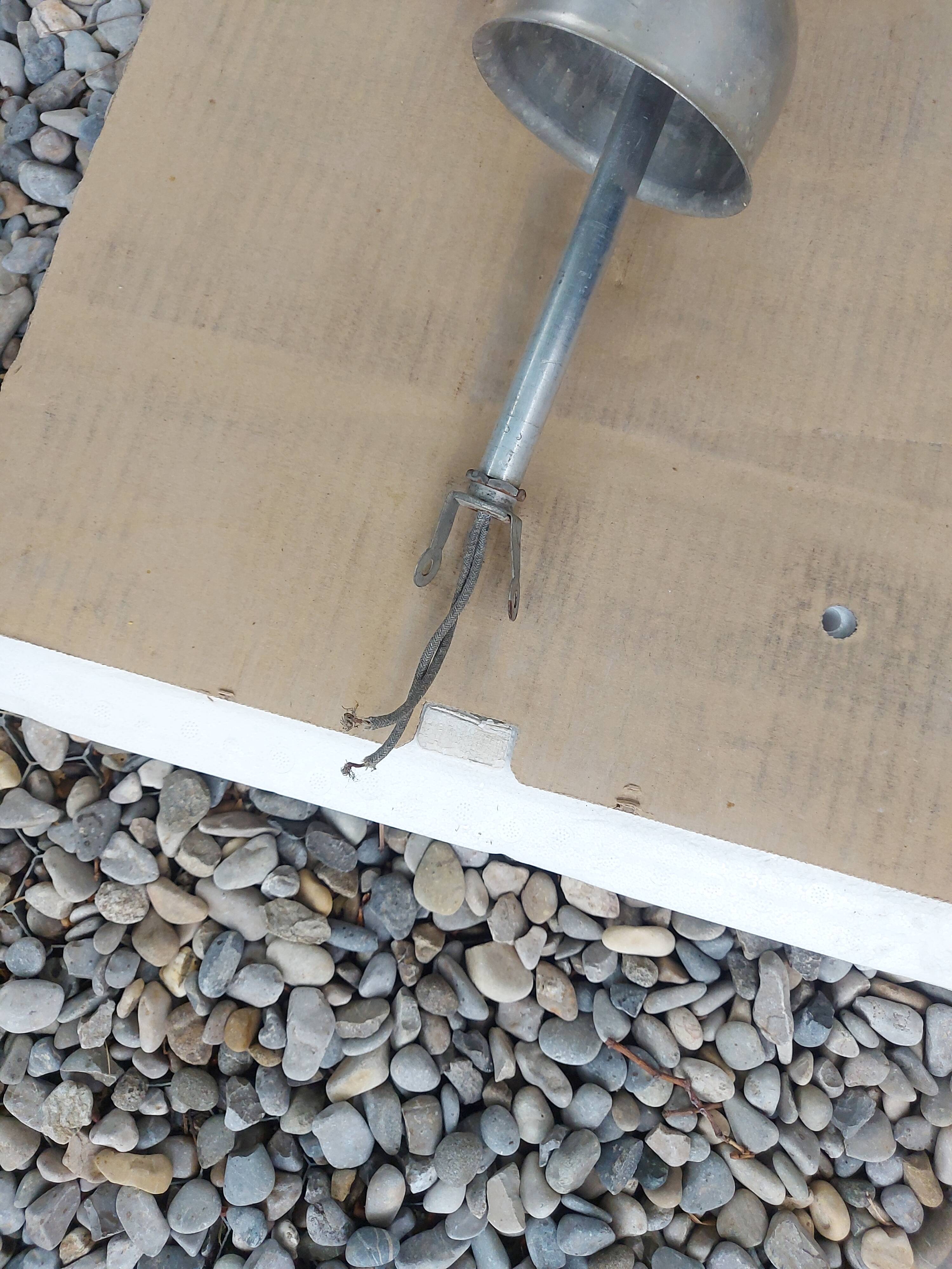 Holophane art deco glass pendant light