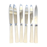 Series of six cheese knives