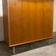 Wardrobe 1970 teak 4 doors half wardrobe half shelf 182 cm