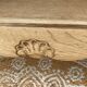Beautiful oak sideboard, fully sanded, Louis XV style, with removable shelves.