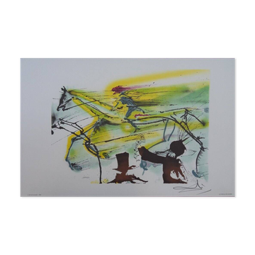 Salvador Dali: Horses, The Racehorse - Signed Lithograph
