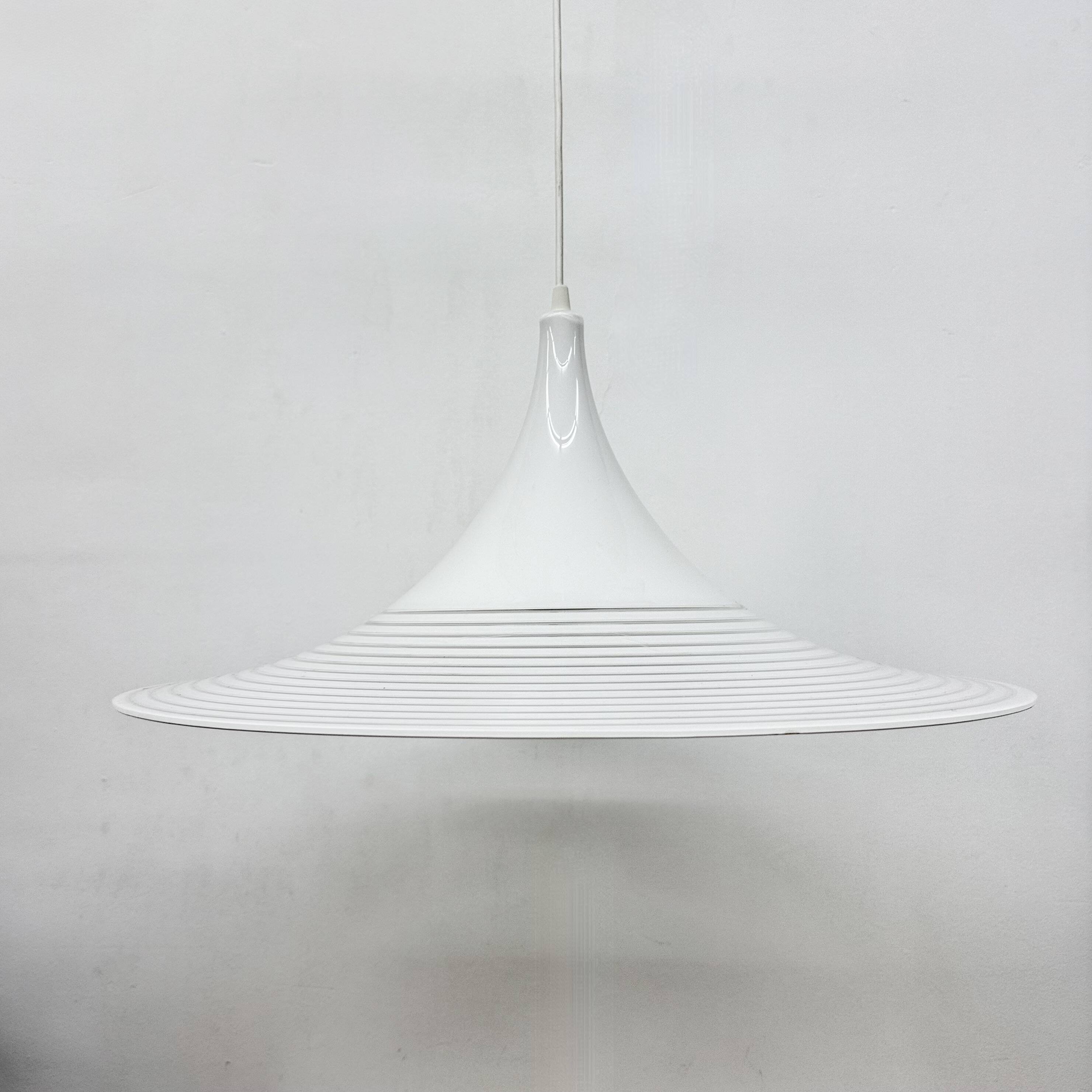 Vintage lucite hanging lamp By Meblo Guzzini, 1980’s