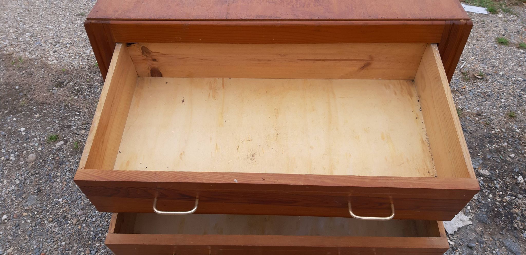 Vintage chest of drawers of the 50s in wood