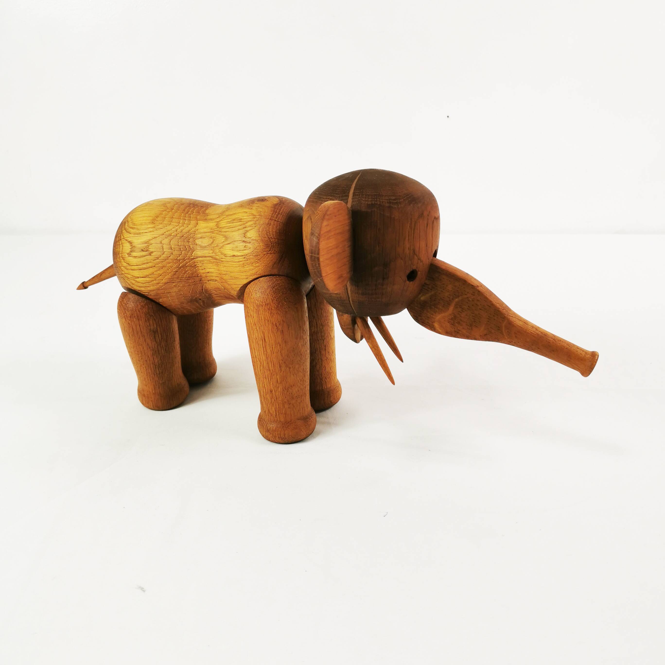Wooden elephant, designed by Kay Bojesen, Denmark 1970s.