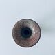 Enamelled terracotta candle holder