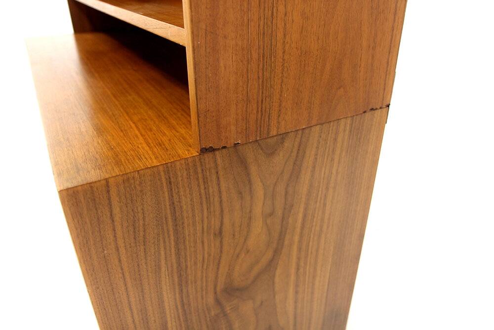 Scandinavian walnut library, Sweden, 1960