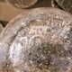 6 bubbled water glasses White Roman Goblet Biot Glassware