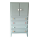 Chiffonnier vintage vert de gris
