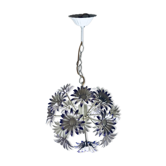 Lustre en métal fleurs