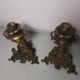 Bronze candlesticks with bunches of grapes (the pair)