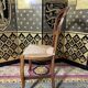 Suite of 8 Louis Philippe straw chairs