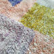 Moroccan Berber carpet Boujaad with colorful flats 243x140cm