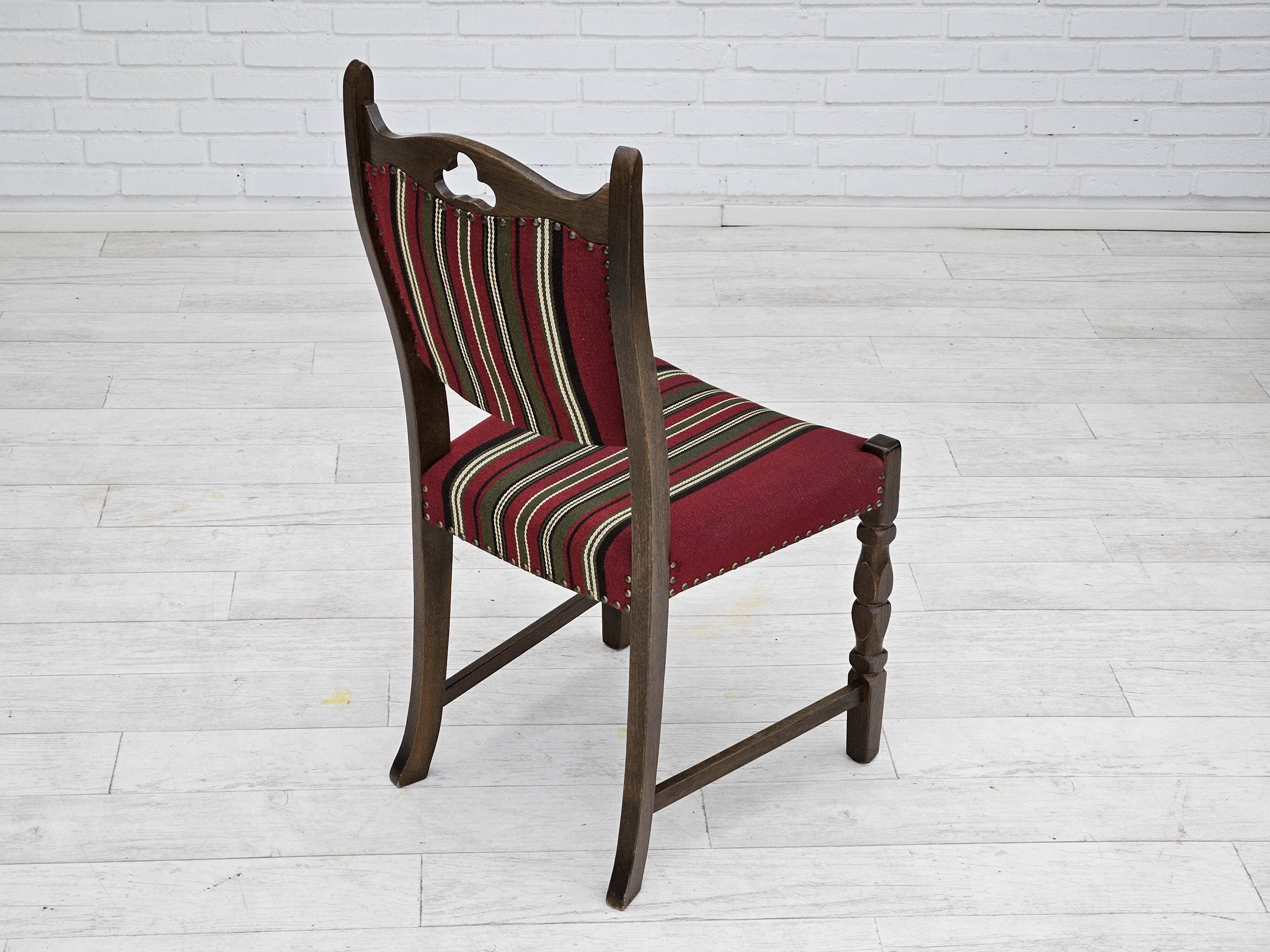 1960s, set of 5 pcs Danish dinning chairs, original good condition.