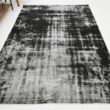 Black & gray antique handmade Turkish rug 259x175cm