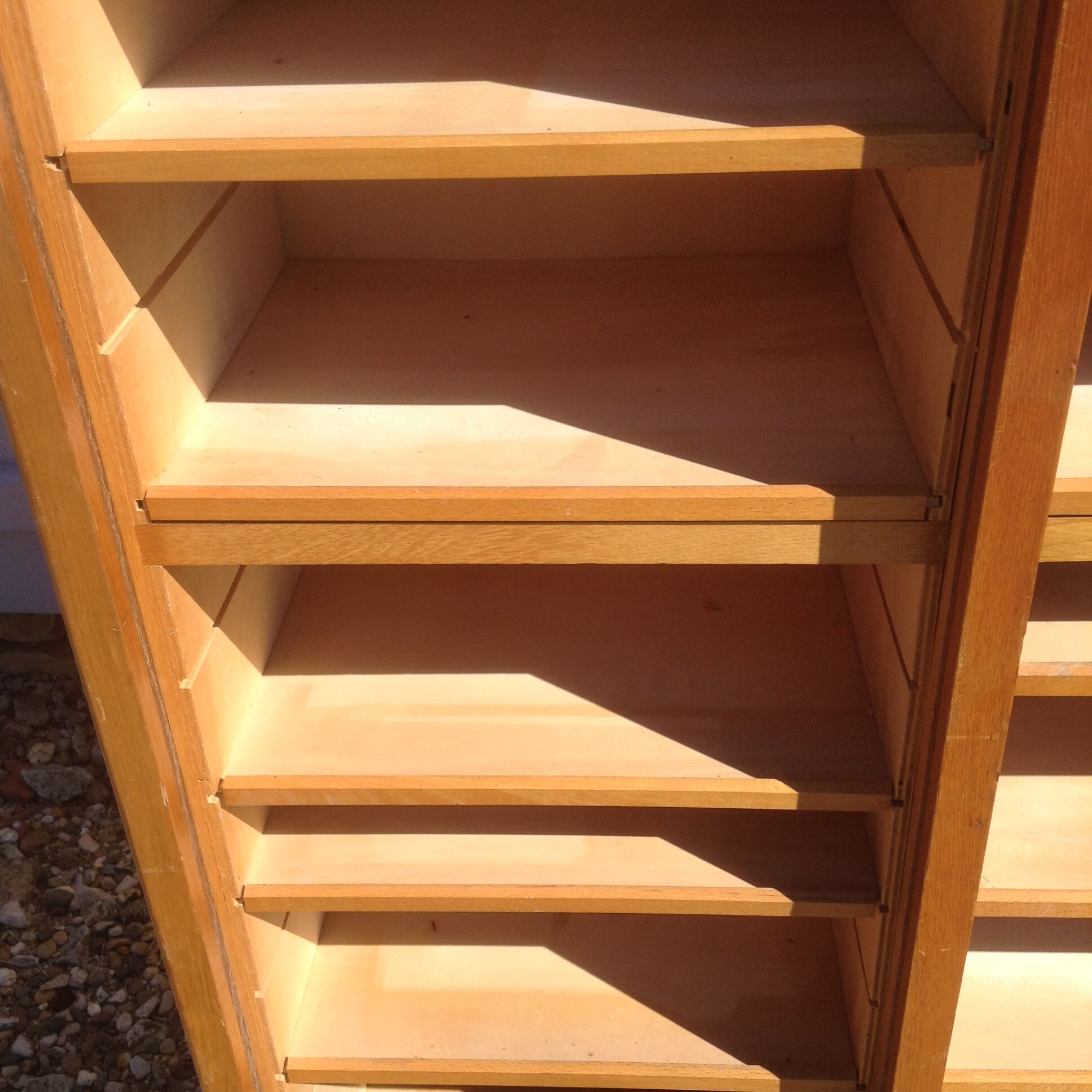 Filing cabinet in light oak