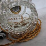 Moulded glass hand lamp