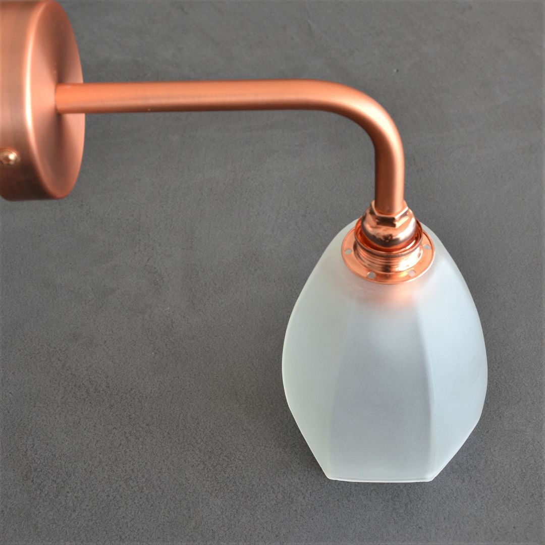 Hexagonal vintage wall lamp