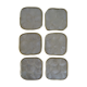 Series of 6 vintage mother-of-pearl coasters