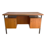 Vintage Scandinavian desk with back bookcase