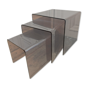 Table gigogne plexi