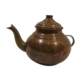 Theiere en cuivre et laiton ancienne