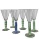 6 verres à pied / coupes à champagne cristal