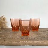 6 vintage “art deco” Rosaline glasses