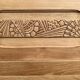 Parisian art deco cabinet in raw wood 1930