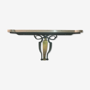 Wrought iron wall console