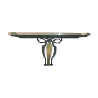 Wrought iron wall console