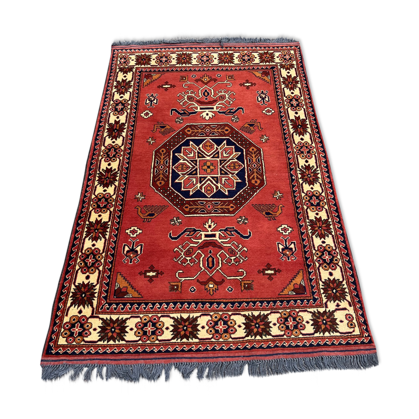 Tapis vintage en pur laine