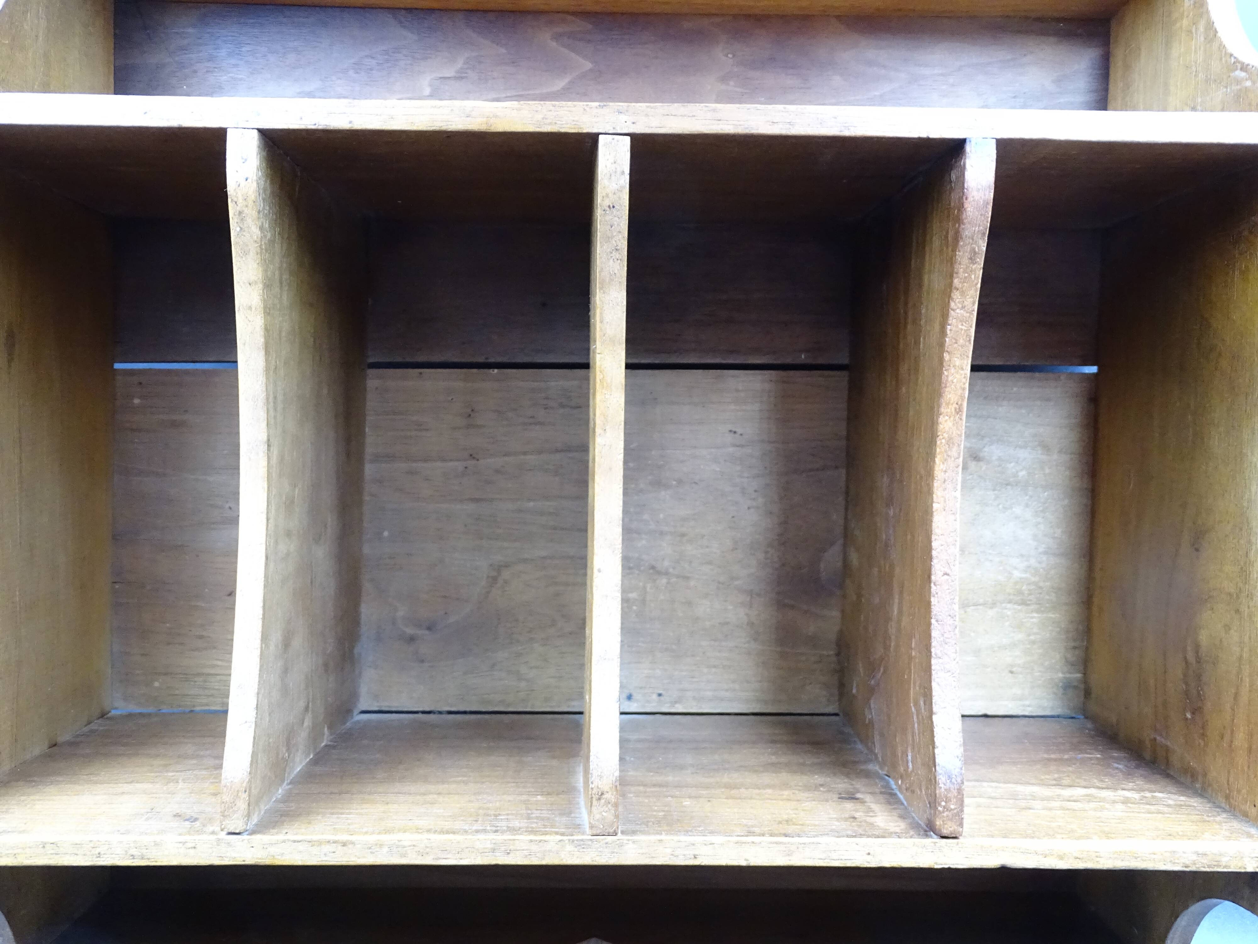 Walnut wall shelf, circa 1920/1930