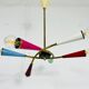 Arredoluce Sputnik brass chandelier 1950s