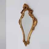 French 20th century baroque style gilded crested mirror