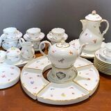 Meissen porseleinen thee- en koffieservies 'Scattered Flowers': 40-delige s