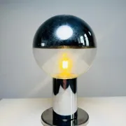 Lampe de table chromée par Motoko Ishii pour Staff Leuchten, Allemagne, années 1970.