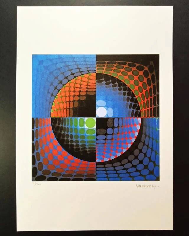 Lithographie de Victor Vasarely, édition limitée numérotée, années 1970 - signée