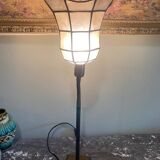 Mother-of-pearl tulip lamp
