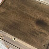 Ancient bedside in chestnut