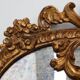 Rococo style gilt mirror with marbled glass border by Deknudt, Belgium, 197
