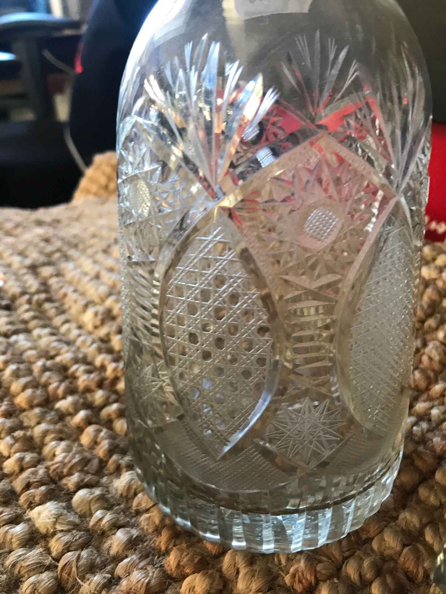 Crystal liqueur decanter
