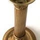 Old golden brass candle holder