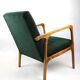 Fauteuil vintage en velours vert, années 1970