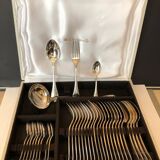 Housewife in silver metal Christofle 35 pieces
