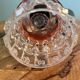 Art deco lamp / glass shade from the 1960s / ceiling pendant lamp for home decor