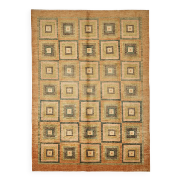 Turkish Handknotted Wool Oushak Rug 275 cm x 379 cm