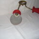 Double diabolo wall lamp from the 50s